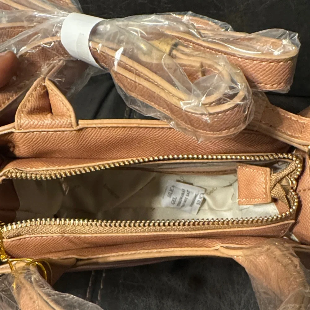 Bebe Pink and Tan Tote Bag - Picture 4 of 4